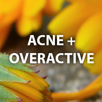 Acneic and overactive skin